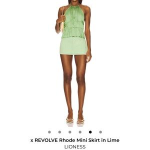 Lioness Lime Mini Skirt